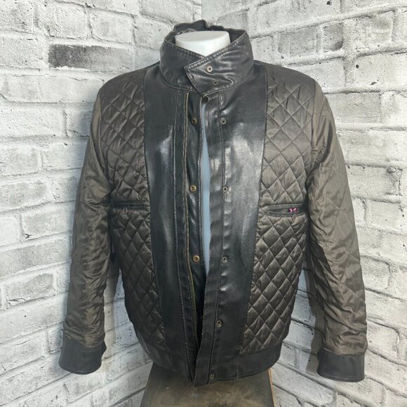 Tommy Hilfiger Faux Leather Quilt Lined Jacket - Picture 8 of 13